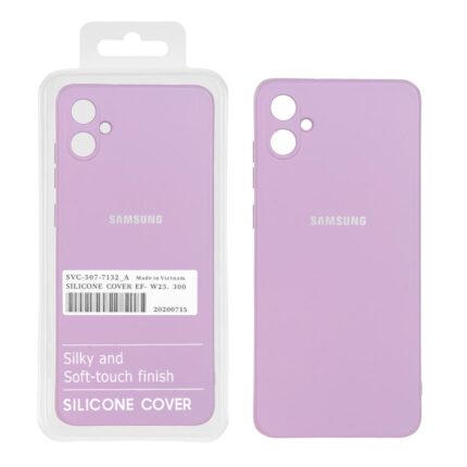 قاب نیو سیلیکون محافظ لنزدار RFF مدل Samsung Galaxy A05 / M05 / F05 - یاسی (پک دار)