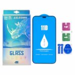 محافظ صفحه نمایش شیشه ای 11D درجه یک Iphone 12 Mini - Full Cover J.C.Comm (پک دار) - مشکی