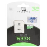 Truebyte microSDHC & adapter UHS-I U3-(80MB/S-533X) - 32GB (گارانتی مادام العمر شرکت آی تین)
