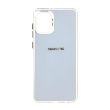 قاب SO COOL لوگودار Samsung Galaxy A31 - نقره ای