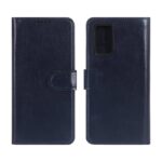 کیف موبایل چرمی مگنتی محافظ لنزدار Xiaomi Poco M3 / Redmi 9T 4G - سرمه ای