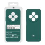 قاب سیلیکونی پاک کنی اورجینال درجه یک Xiaomi Redmi 14C / Redmi A3 Pro / Redmi A4 / Poco C75 - سبز تیره (پک دار)