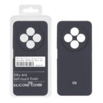 قاب سیلیکونی پاک کنی اورجینال درجه یک Xiaomi Redmi 14C / Redmi A3 Pro / Redmi A4 / Poco C75 - خاکستری (پک دار)