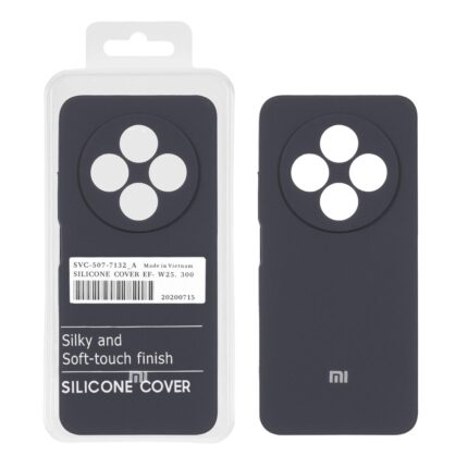قاب سیلیکونی پاک کنی اورجینال درجه یک Xiaomi Redmi 14C / Redmi A3 Pro / Redmi A4 / Poco C75 - خاکستری (پک دار)
