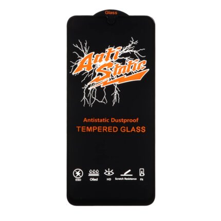 محافظ صفحه نمایش شیشه ای Samsung Galaxy A17 / A16 / A26 - Full Cover Anti Static Glass (بدون پک) - مشکی