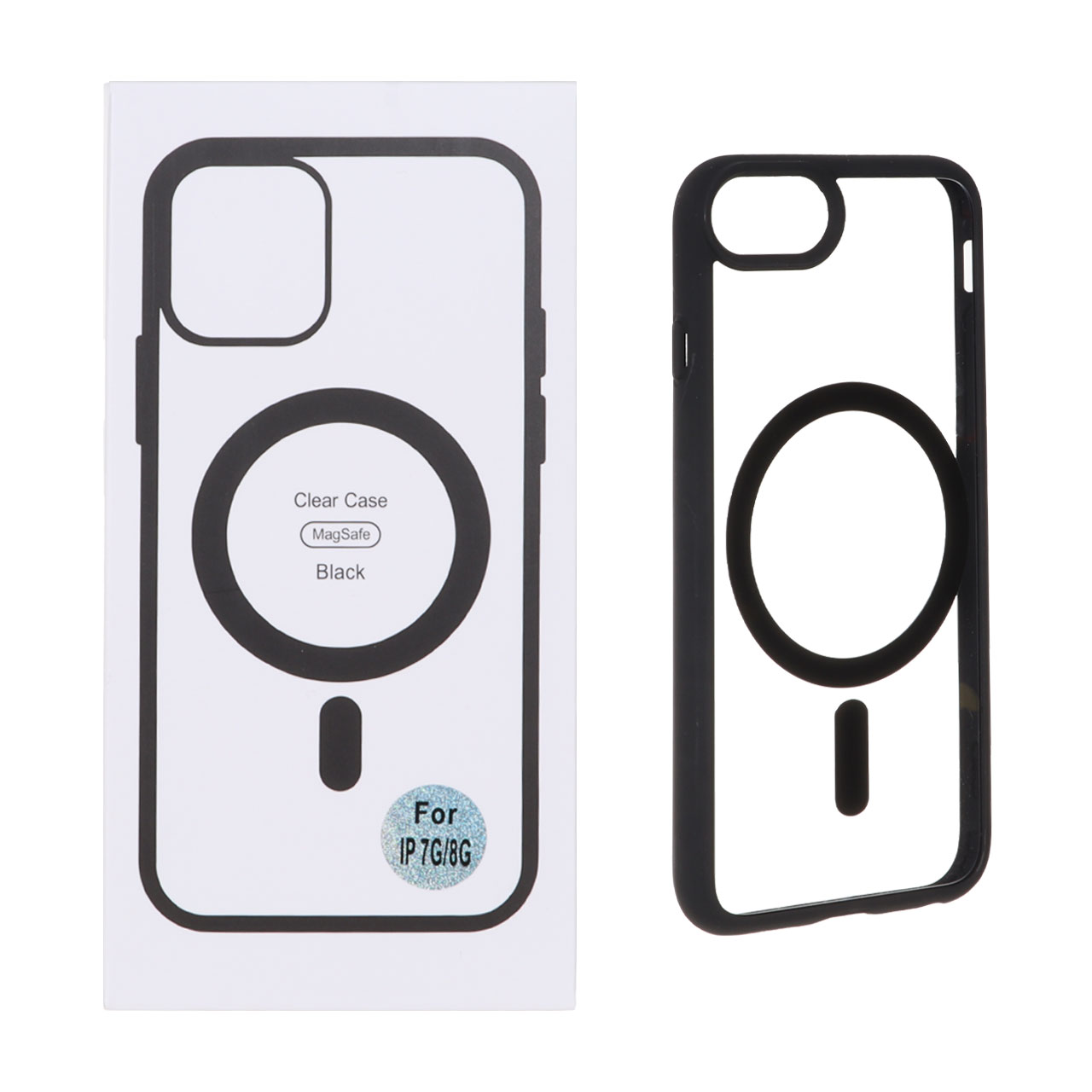 1399746 قاب شفاف Apple iPhone 7 / iPhone 8 / iPhone SE (2020) با قابلیت شارژ MagSafe - مشکی (پک دار) - تصویر 1