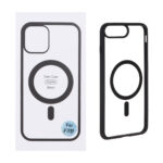 قاب شفاف Apple iPhone 7 Plus / iPhone 8 Plus با قابلیت شارژ MagSafe - مشکی (پک دار)