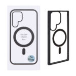 قاب شفاف Samsung Galaxy S23 Ultra با قابلیت شارژ MagSafe - مشکی (پک دار)