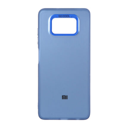 قاب SO COOL لوگودار Xiaomi Poco X3 / Poco X3 Pro / Poco X3 NFC - آبی