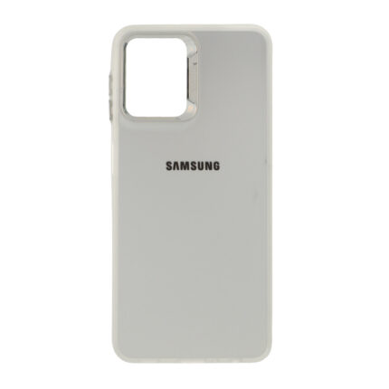 قاب SO COOL لنز متال لوگودار Samsung Galaxy A22 4G / M22 / M32 4G / F22 - نقره ای