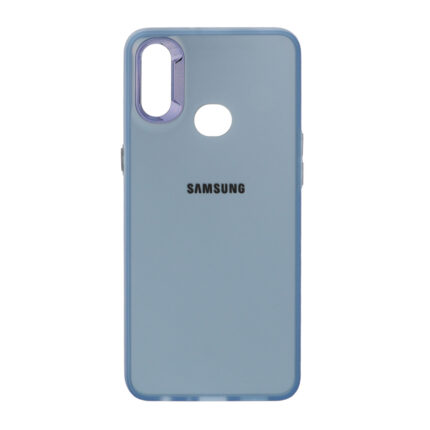 قاب SO COOL لنز متال لوگودار Samsung Galaxy A10s - آبی