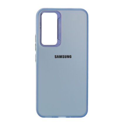 قاب SO COOL لنز متال لوگودار Samsung Galaxy A54 - آبی