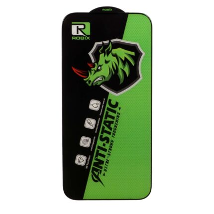 محافظ صفحه نمایش شیشه ای Full Cover Robix Anti Static ESD مدل Apple iPhone 17 Pro Max / iPhone 18 Pro Max
