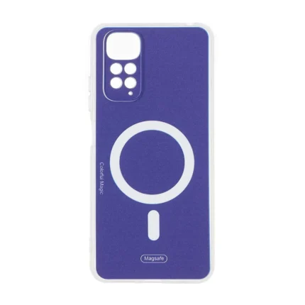 قاب Colorful Magic طرح مگ سیف محافظ لنزدار Xiaomi Redmi Note 11 4G / Redmi Note 11S - آبی کاربنی