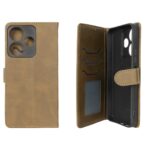کیف موبایل مگنتی درجه یک داخل خز MNC Plus مدل Xiaomi Redmi 13X / Redmi 13 4G / Poco M6 4G - سبز زیتونی
