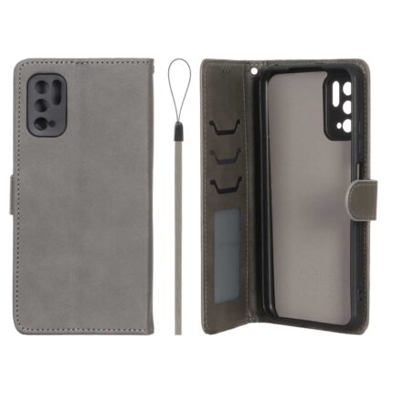 کیف موبایل مگنتی درجه یک داخل خز MNC Plus مدل Xiaomi Poco M3 Pro / Redmi Note 10 5G / Redmi Note 11 SE - خاکستری