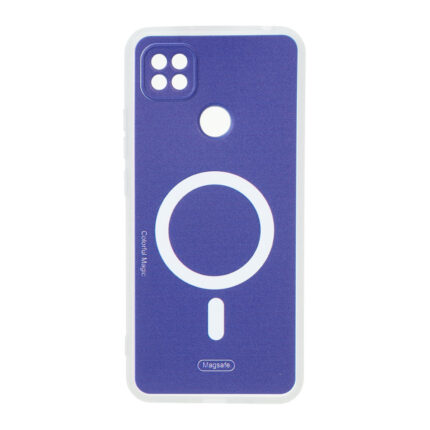 قاب Colorful Magic طرح مگ سیف محافظ لنزدار Xiaomi Redmi 10A / Redmi 9C / Poco C31 - آبی کاربنی