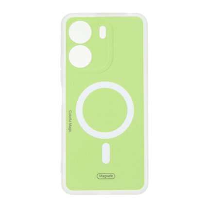 قاب Colorful Magic طرح مگ سیف محافظ لنزدار Xiaomi Redmi 13C / Poco C65 - سبز