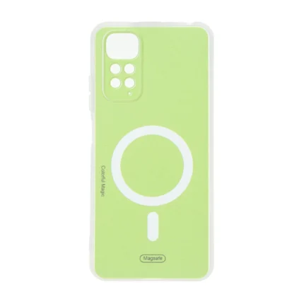 قاب Colorful Magic طرح مگ سیف محافظ لنزدار Xiaomi Redmi Note 11 4G / Redmi Note 11S - سبز