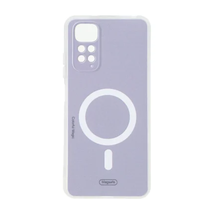 قاب Colorful Magic طرح مگ سیف محافظ لنزدار Xiaomi Redmi Note 11 4G / Redmi Note 11S - بنفش