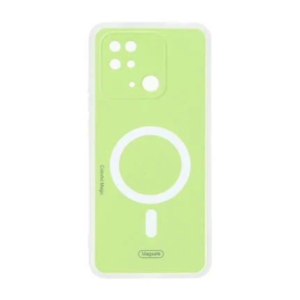 قاب Colorful Magic طرح مگ سیف محافظ لنزدار Xiaomi Redmi 10C / Redmi 10 Power / Poco C40 - سبز