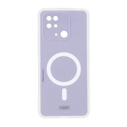 قاب Colorful Magic طرح مگ سیف محافظ لنزدار Xiaomi Redmi 10C / Redmi 10 Power / Poco C40 - بنفش