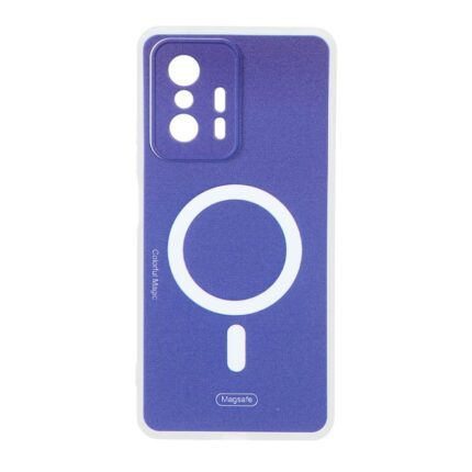 قاب Colorful Magic طرح مگ سیف محافظ لنزدار Xiaomi Mi 11T / Mi 11T Pro - آبی کاربنی