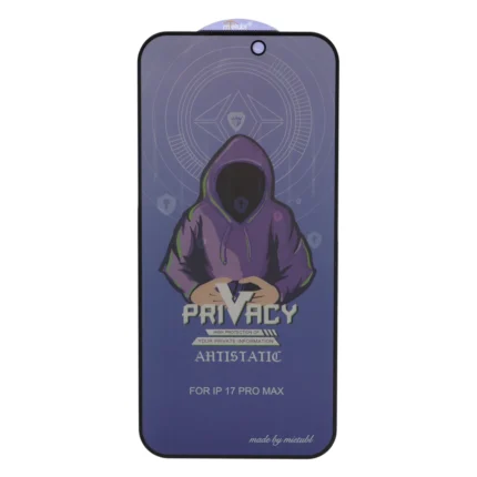 محافظ صفحه نمایش شیشه ای Full Cover Mietubl Anti Static Privacy مدل Apple iPhone 17 Pro Max / iPhone 18 Pro Max