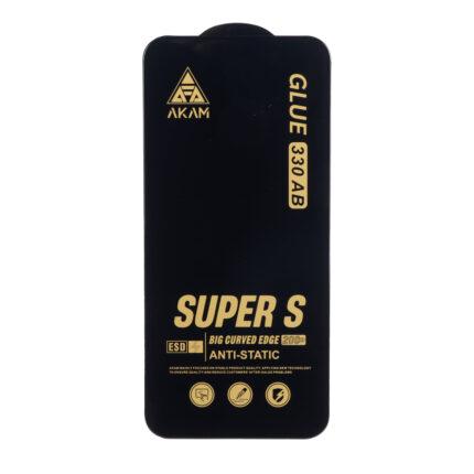 محافظ صفحه نمایش شیشه ای Full Cover Super S AKAM با چسب 330 مدل Xiaomi Redmi Note 15 Pro 5G / Mi 15T / Mi 15T Pro / Poco F7