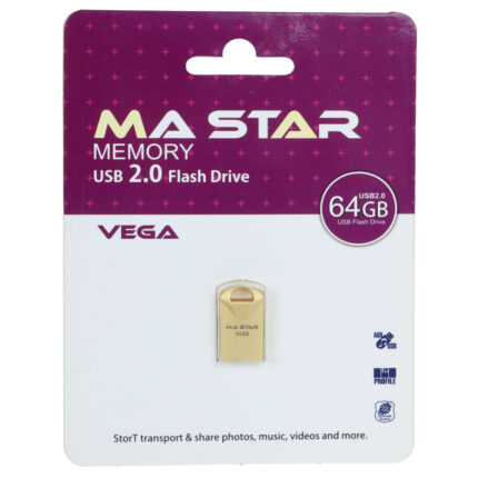 فلش مموری MA Star USB2.0 مدل Vega ظرفیت 64GB - طلایی (گارانتی فراگامان)