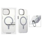 قاب اورجینال Unique Case مات دور رنگ MagSafe لنز فلزی استندشو Apple iPhone 13 / iPhone 14 - خاکستری (پک دار)
