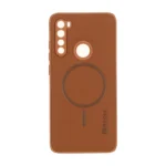قاب Puloka جیر طرح مگ سیف Slim محافظ لنزدار Xiaomi Redmi Note 8 - قهوه ای روشن