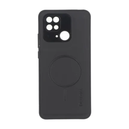 قاب Puloka جیر طرح مگ سیف Slim محافظ لنزدار Xiaomi Redmi 10C / Redmi 10 Power / Poco C40 - مشکی