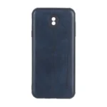 قاب Puloka طرح چرم دوخت دار محافظ لنزدار Samsung Galaxy J7 Pro / J730 - سرمه ای