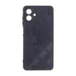 قاب طرح چرم Cartier محافظ لنزدار Samsung Galaxy A07 - سرمه ای