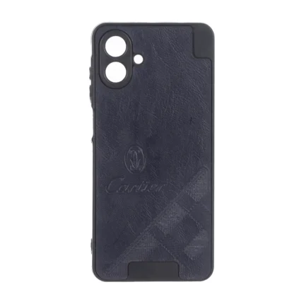 قاب طرح چرم Cartier محافظ لنزدار Samsung Galaxy A07 - سرمه ای