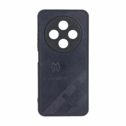 قاب طرح چرم Cartier محافظ لنزدار Xiaomi Redmi 14C / Redmi A3 Pro / Redmi A4 / Poco C75 - سرمه ای