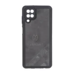 قاب طرح چرم Cartier محافظ لنزدار Samsung Galaxy A12 / M12 / F12 - خاکستری
