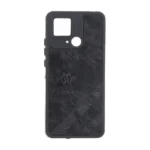 قاب طرح چرم Cartier محافظ لنزدار Xiaomi Redmi 10C / Redmi 10 Power / Poco C40 - مشکی