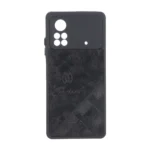 قاب طرح چرم Cartier محافظ لنزدار Xiaomi Poco X4 Pro - مشکی