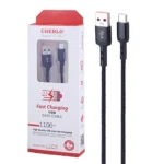 کابل شارژ 1.1 متری فست CHERLO Type-C مدل CH-TC05 - مشکی - SMO