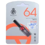 فلش مموری Queen tech USB2.0 مدل DISK ظرفیت 64GB - قرمز (گارانتی مادام العمر شرکت آی تین)