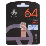 فلش مموری Queen tech USB3.2 مدل QUAD ظرفیت 64GB - رزگلد (گارانتی مادام العمر شرکت آی تین)