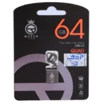 فلش مموری Queen tech USB3.2 مدل QUAD ظرفیت 64GB - خاکستری (گارانتی مادام العمر شرکت آی تین)