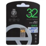 فلش مموری Queen tech USB3.2 مدل QUEST ظرفیت 32GB - طلایی (گارانتی مادام العمر شرکت آی تین)