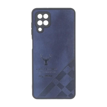 قاب طرح چرم گوزنی Pal Prime مدل Samsung Galaxy A12 / M12 / F12 - آبی کاربنی