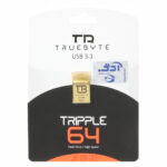 TRUEBYTE TRIPPLE USB3.1 Flash Memory-64GB طلایی (گارانتی مادام العمر شرکت آی تین)