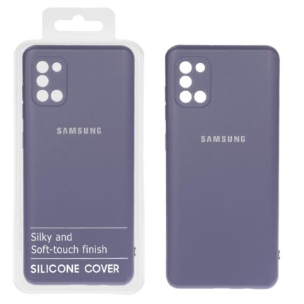 قاب نیو سیلیکون محافظ لنزدار RFF مدل Samsung A31 - بنفش کدر کد 6 (پک دار)