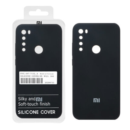قاب سیلیکونی پاک کنی اورجینال درجه یک Xiaomi Note 8 - مشکی (پک دار)