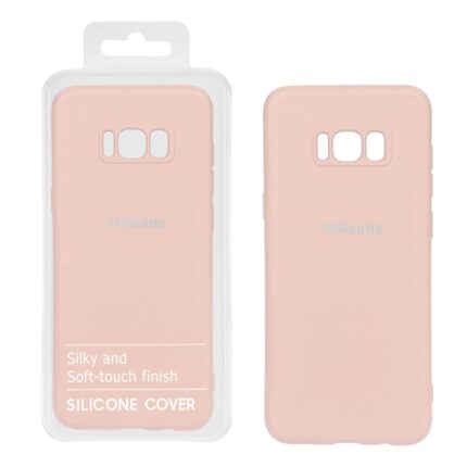 قاب نیو سیلیکون محافظ لنزدار Samsung S8 Plus - RF - کرم نارنجی (پک دار)